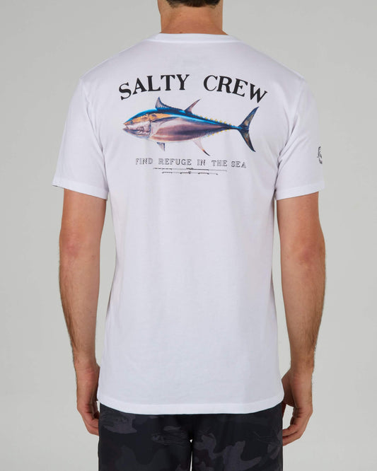Salty Crew Heren - Groot Blue Premium S/S Tee - White