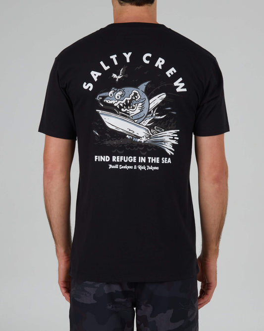 Salty Crew Heren - Hot Rod Shark Premium S/S Tee - Black