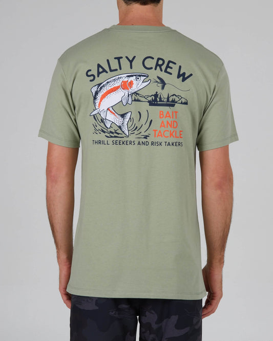 Salty Crew Homem - Fly Trap Premium S/S Tee - Dusty Sage