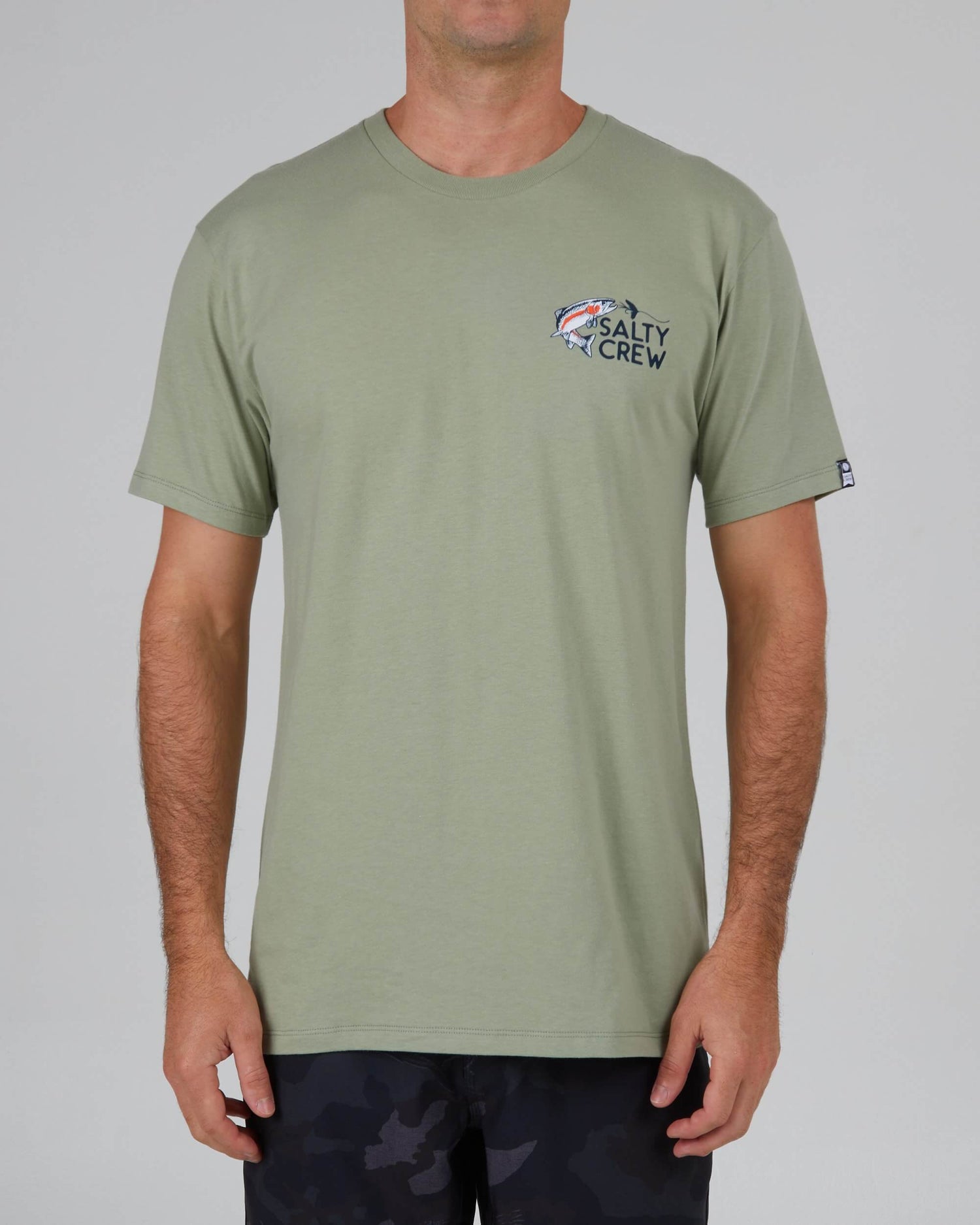 Salty crew T-SHIRTS S/S Fly Trap Premium S/S Tee - Dusty Sage in Dusty Sage