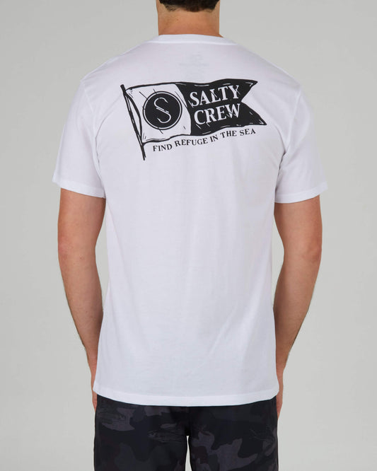 Salty Crew Hombres - Pennant Premium S/S Tee - White