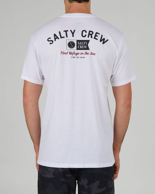 Salty Crew Hombres - Surf Club Premium S/S Tee - White