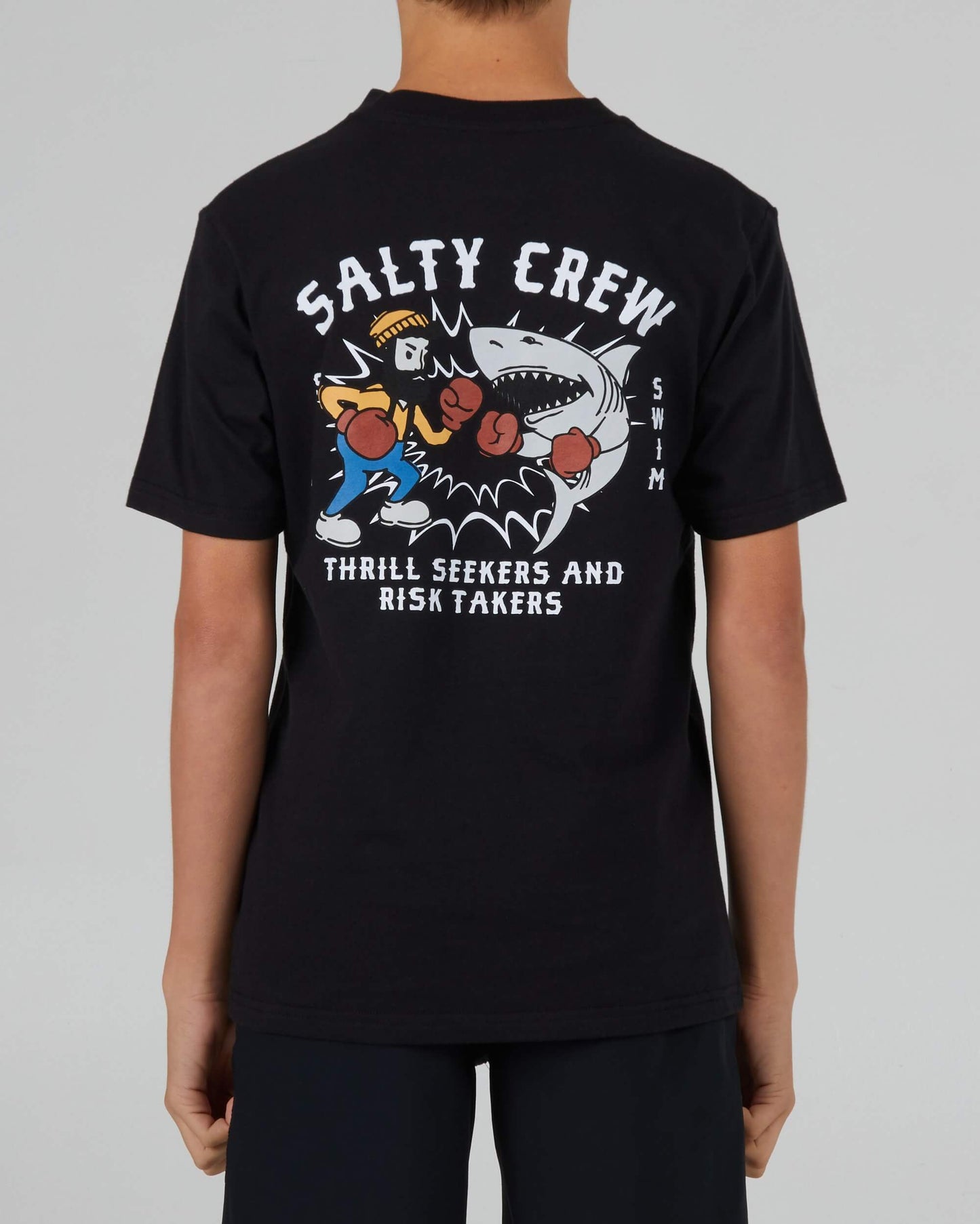 Salty Crew Boys - Lutte contre les poissons Boys S/S Tee - Black