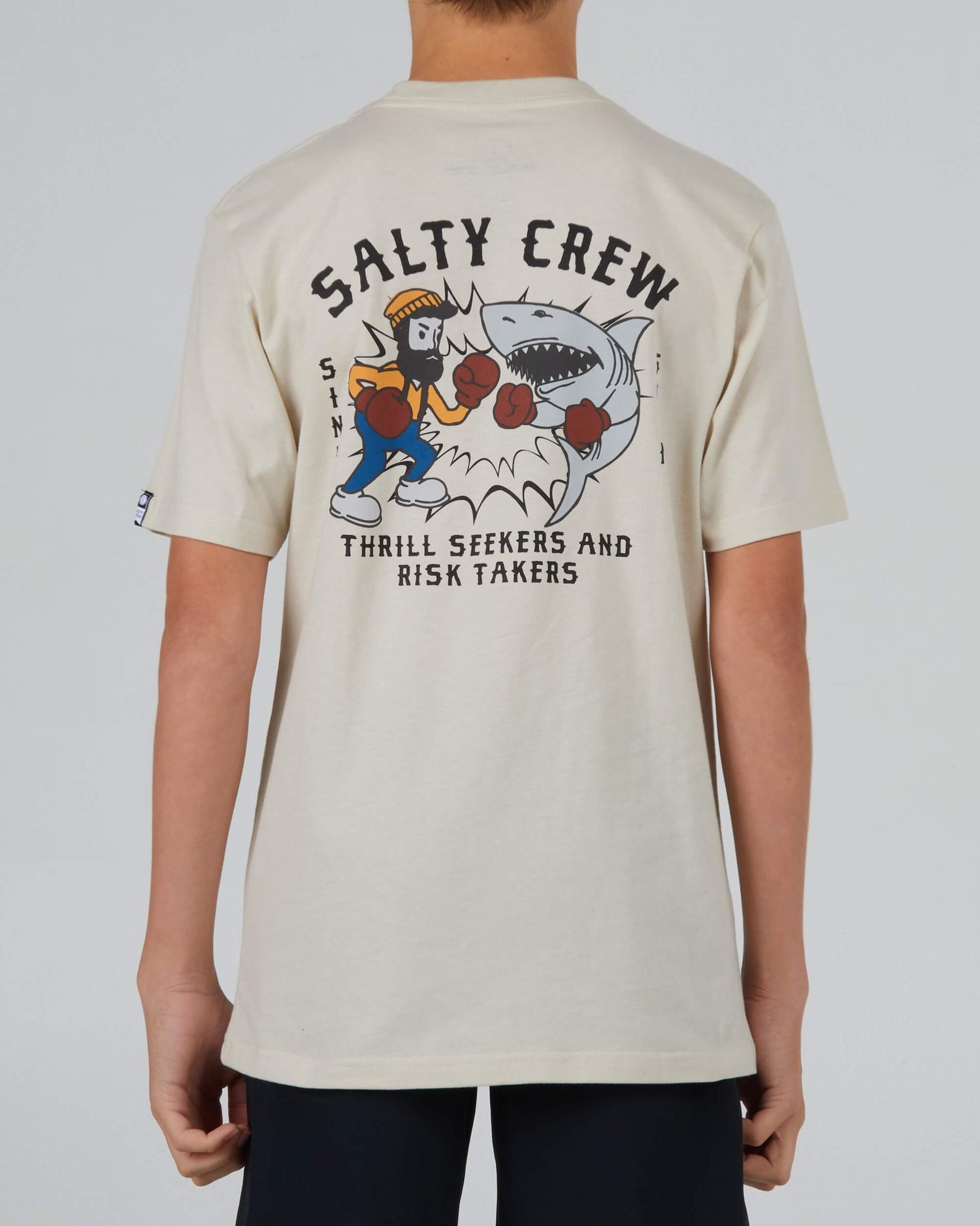 Salty Crew Boys - Fish Fight Boys S/S Tee - Bone