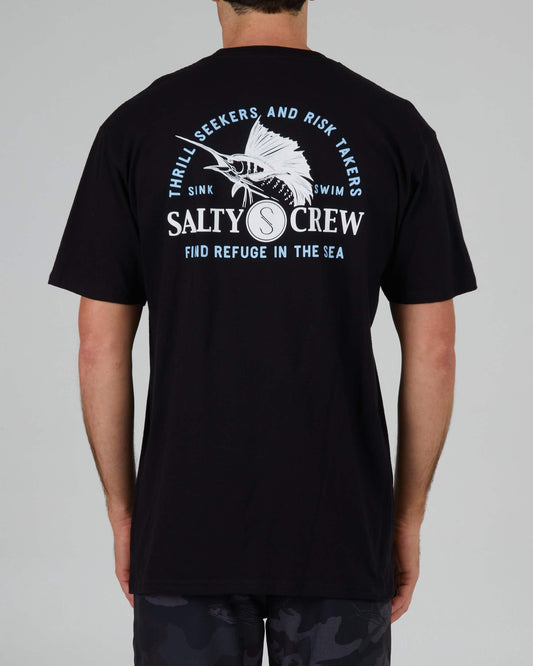 Salty Crew Hombres - Yacht Club Standard S/S Tee - Black