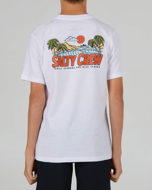 Salty crew T-SHIRTS S/S Tropicali Boys S/S Tee - White in White