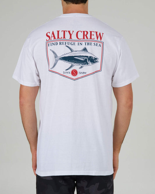 Salty Crew Heren - Sportvisser Standaard S/S Tee - White