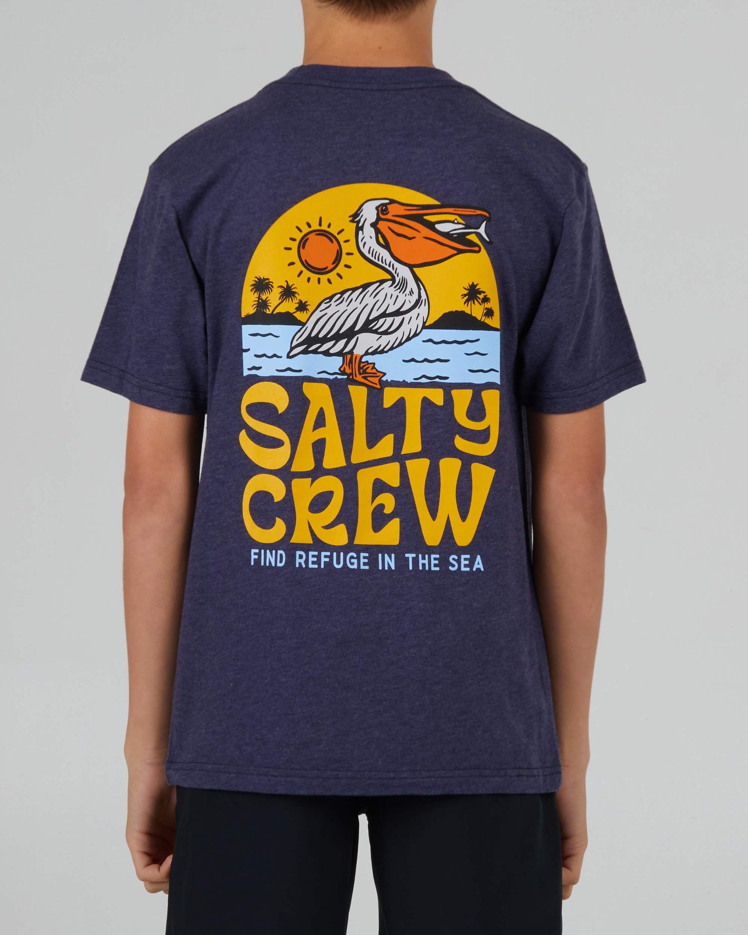 Salty Crew Boys - Seaside Boys S/S Tee - Navy Heather