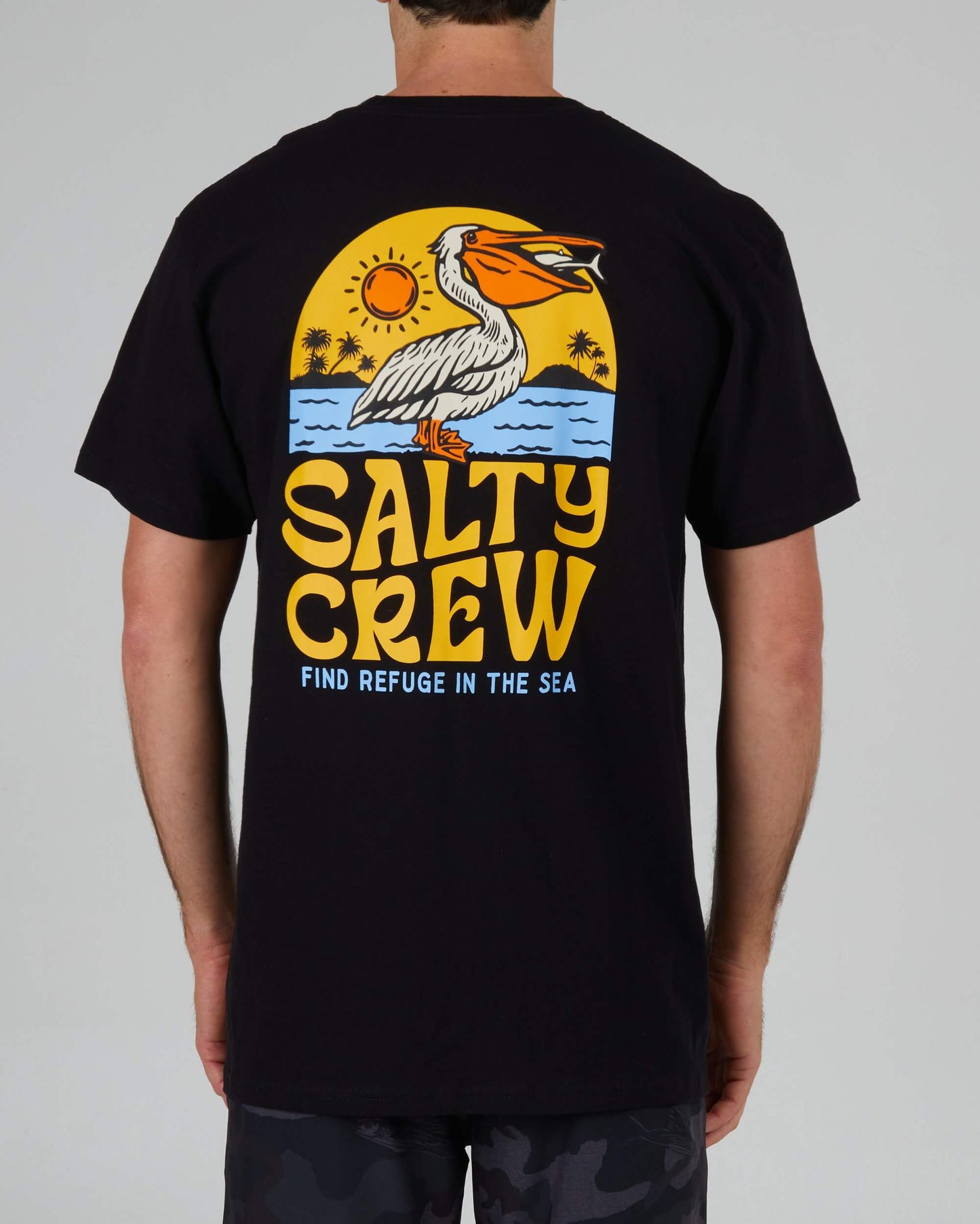 Salty crew T-SHIRTS S/S Seaside Standard S/S Tee - Black in Black