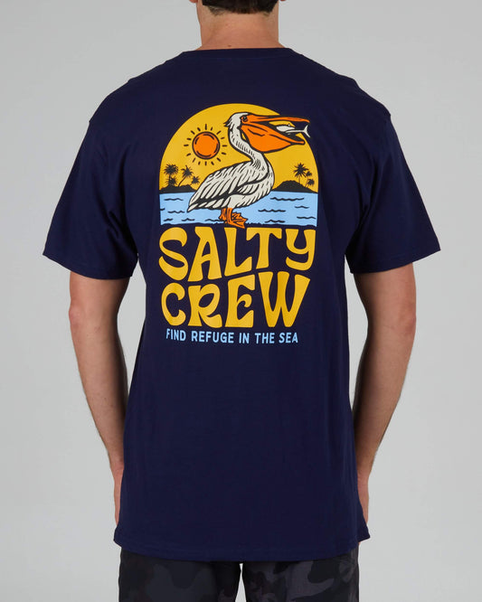 Salty Crew Heren - Seaside Standaard S/S Tee - Navy