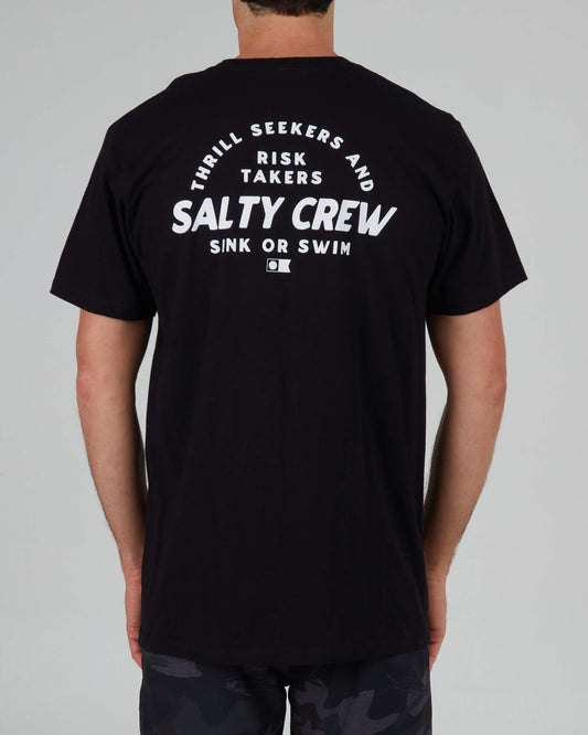 Salty Crew Heren - Stoked Standaard S/S Tee - Black