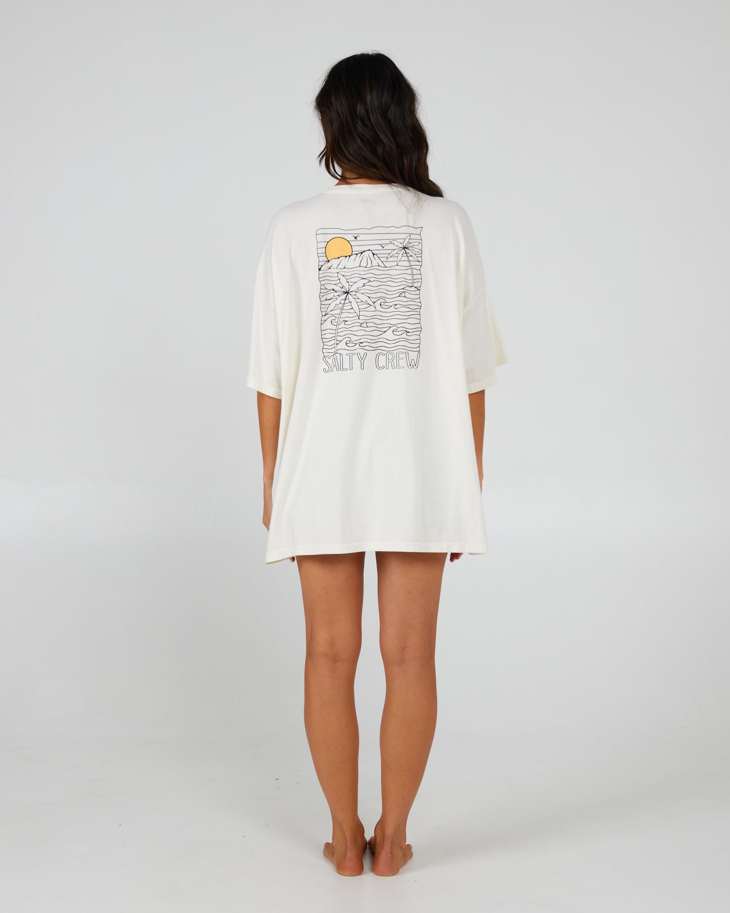 Salty Crew Dames - Gewaad Joy Tee - Uit White