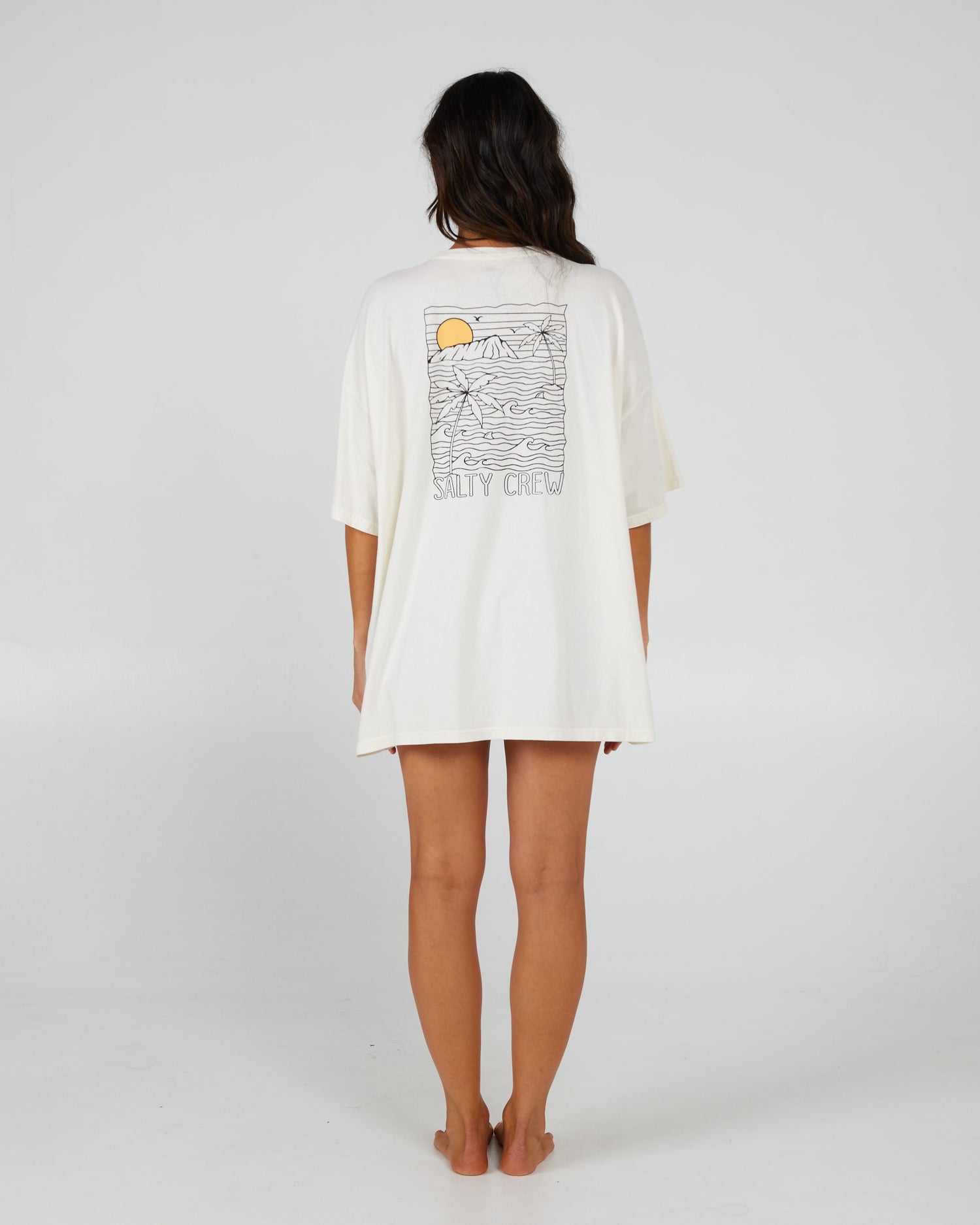 Salty Crew Mulher - Joy Cover Up Tee - Fora White