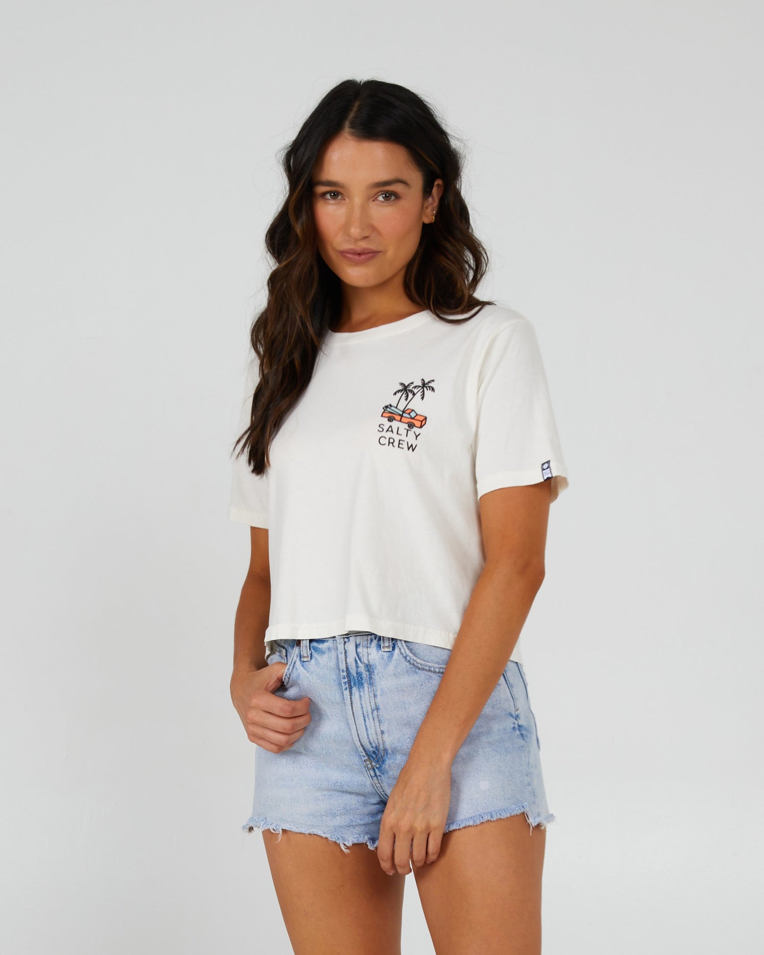 Salty Crew Dames - Lookout Gewaad Tee - Uit White