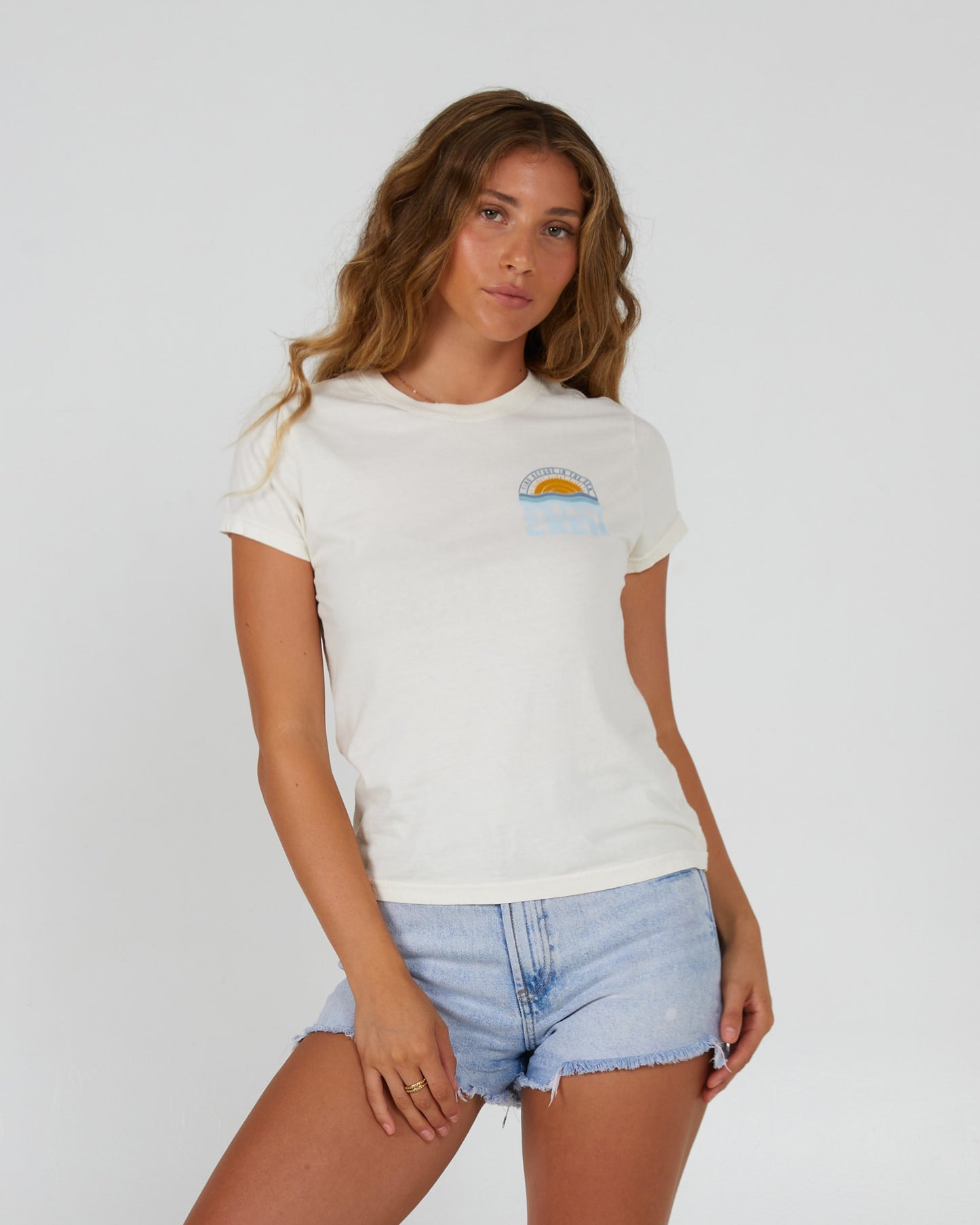 Salty Crew Mulher - Sundown Moderno Tee - Fora White