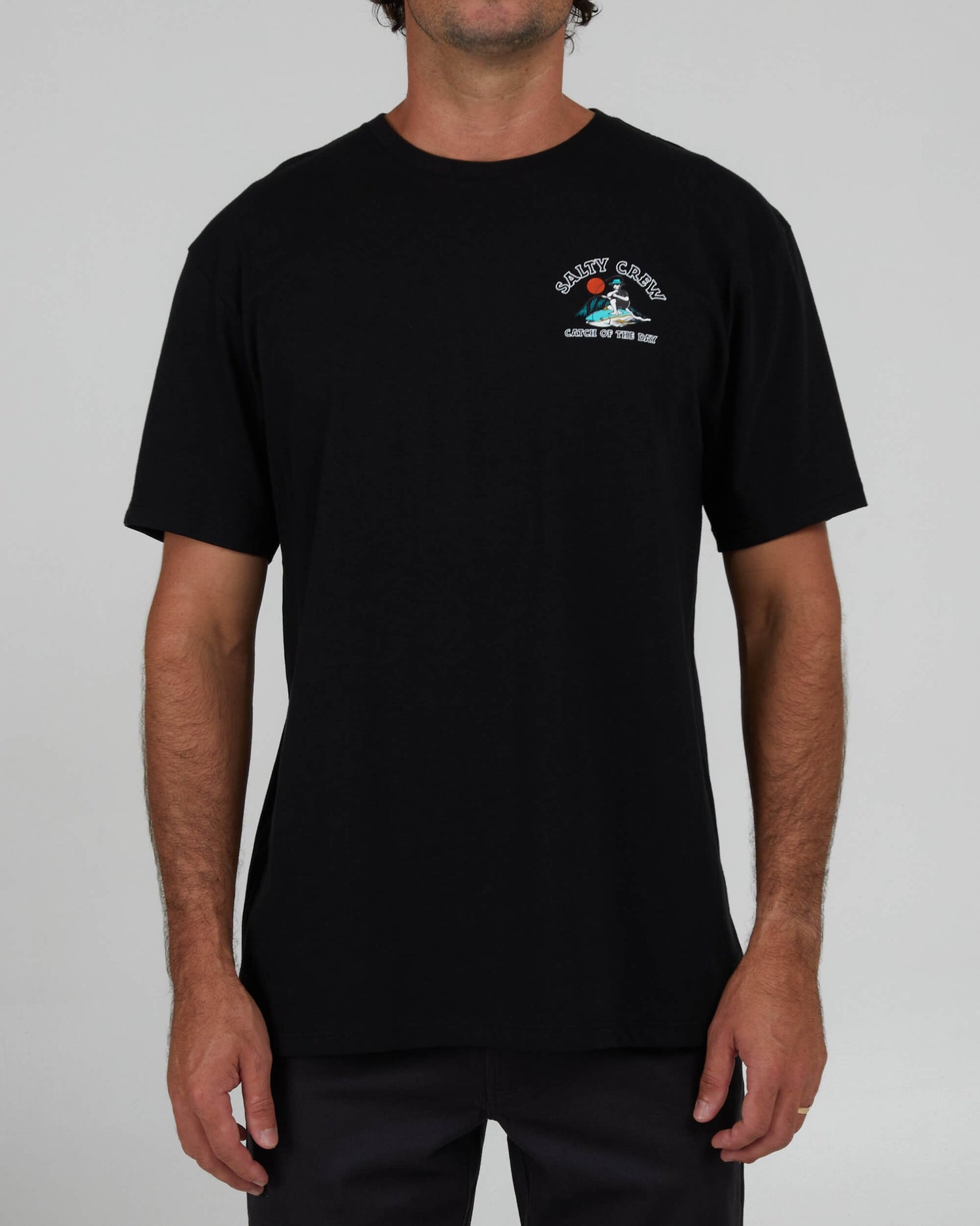 Salty Crew Uomo - T-S Premium Catch Of The Day - Black