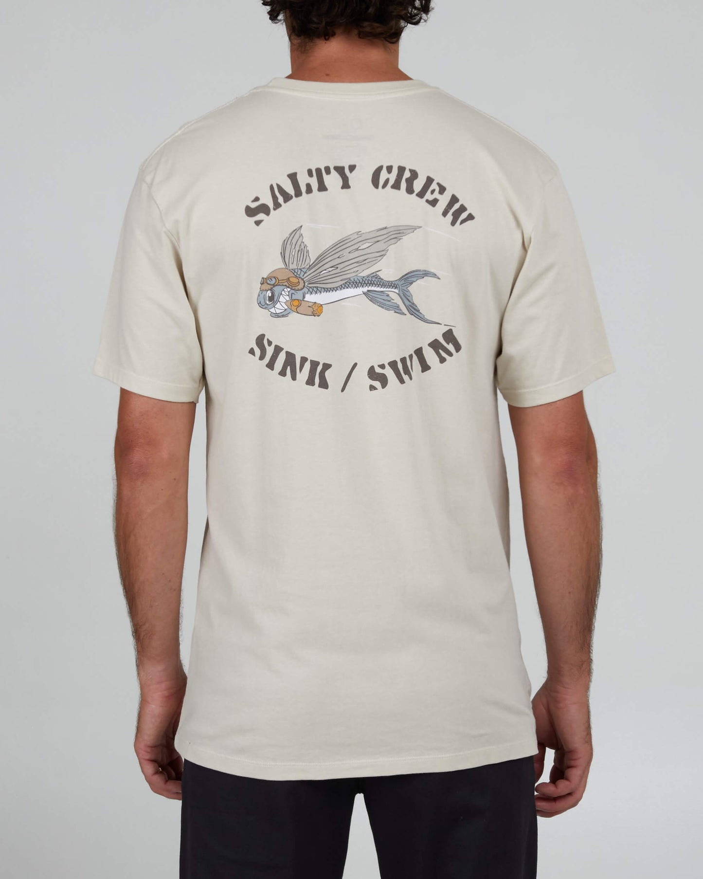 Salty Crew Heren - Kamikaze Premium S/S Tee - Bone