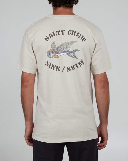 Salty Crew Hombre - Kamikaze Premium S/S Tee - Bone