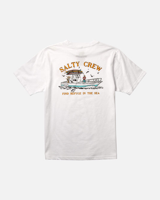 Salty Crew Boys - Pesce su Boys S/S Tee - White