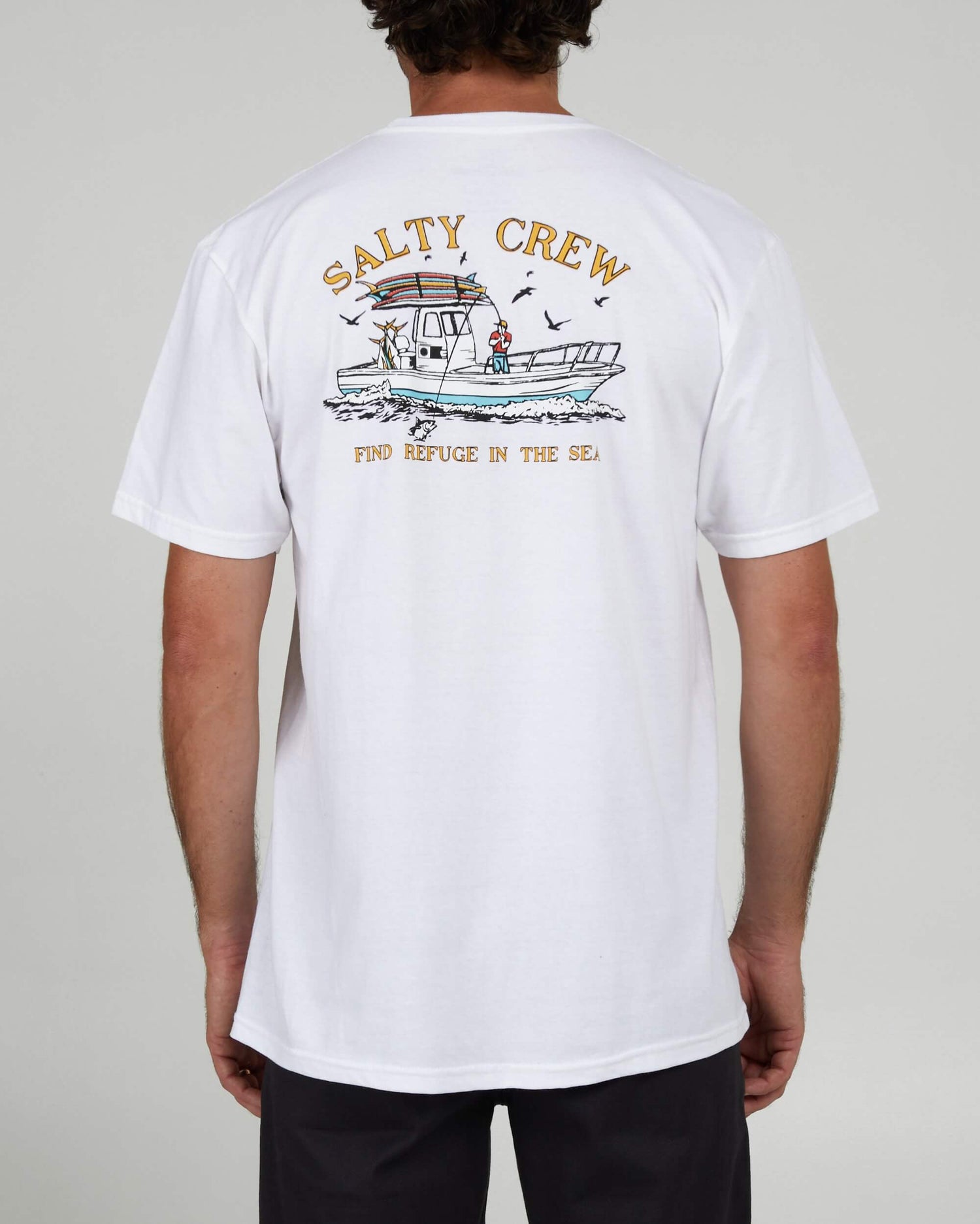 Salty Crew Homem - Fish On Classic S/S Tee - White