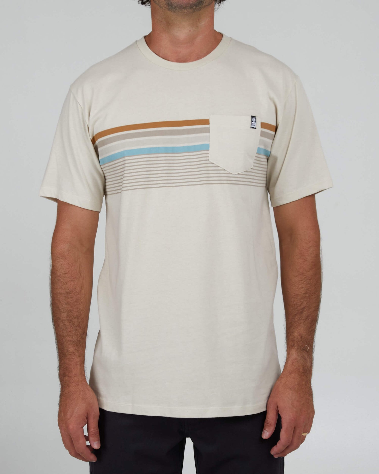 Salty Crew Homem - Lineup Stripe Premium S/S Tee - Bone