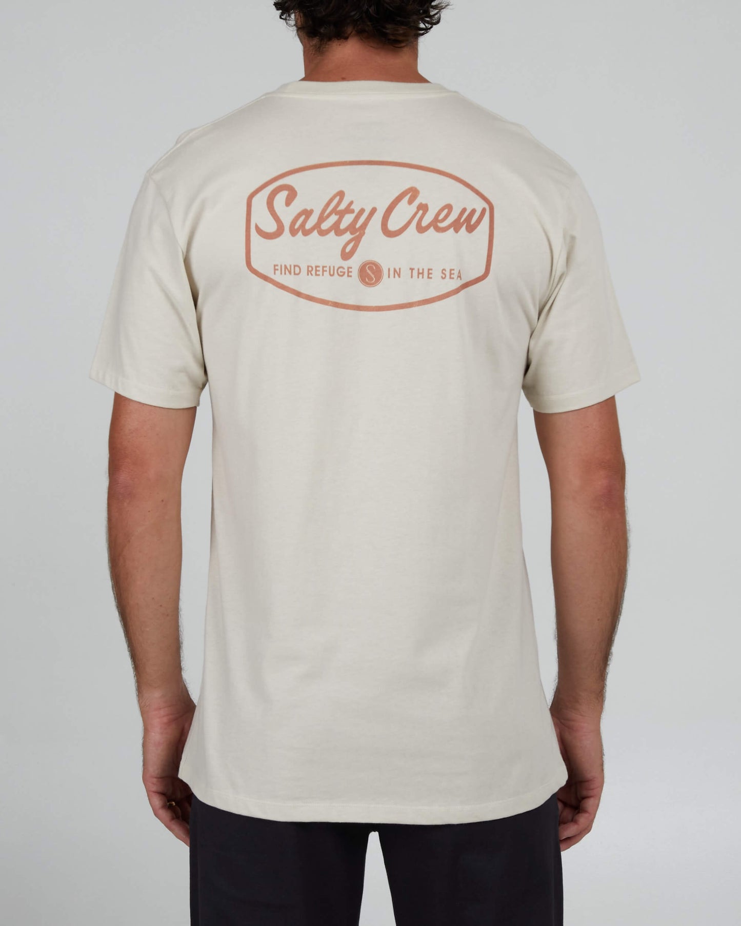 Salty Crew Hombres - Etiqueta Premium S/S Tee - Bone