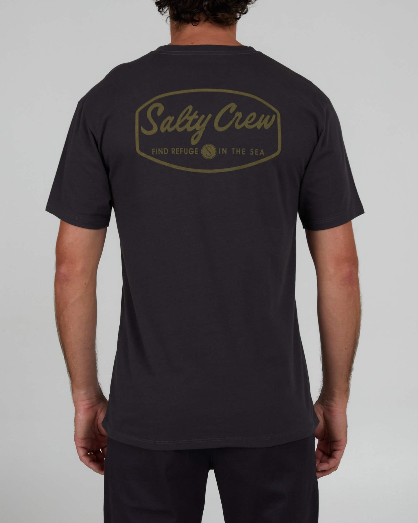 Salty Crew Uomo - Etichetta Premium P/E Tee - Charcoal