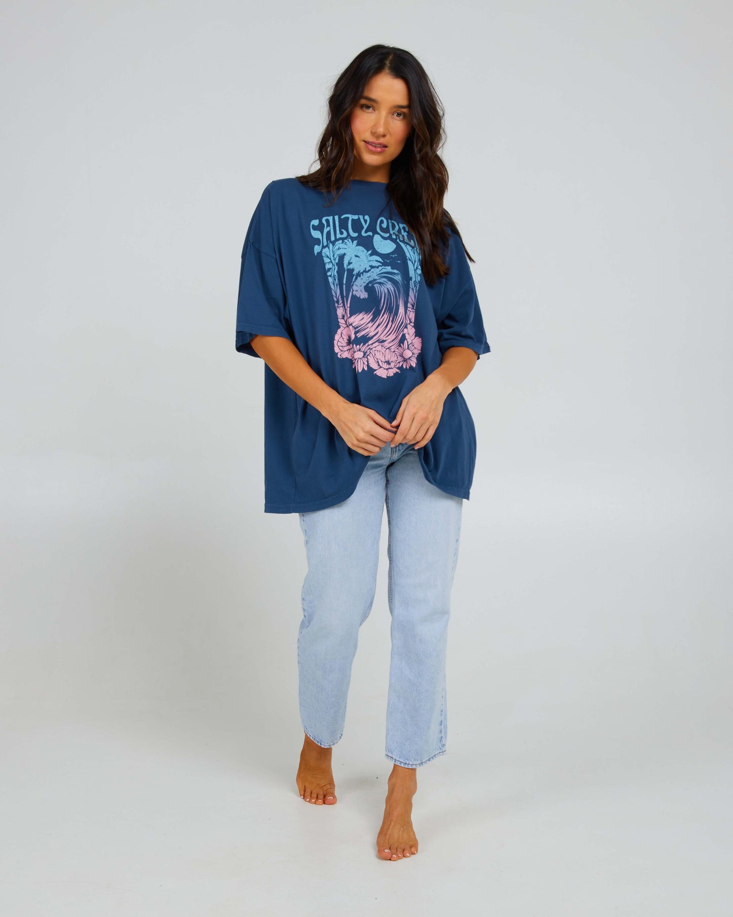 Salty Crew Mujer - Tapado Big Wave Tee - Denim