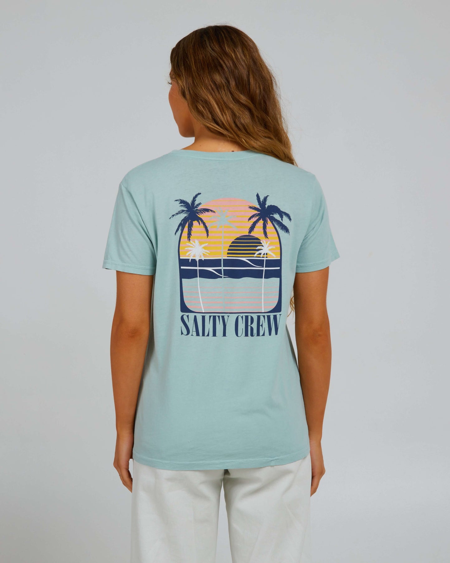 Salty Crew Donna - Shades Boyfriend Tee - Nuvola Blue