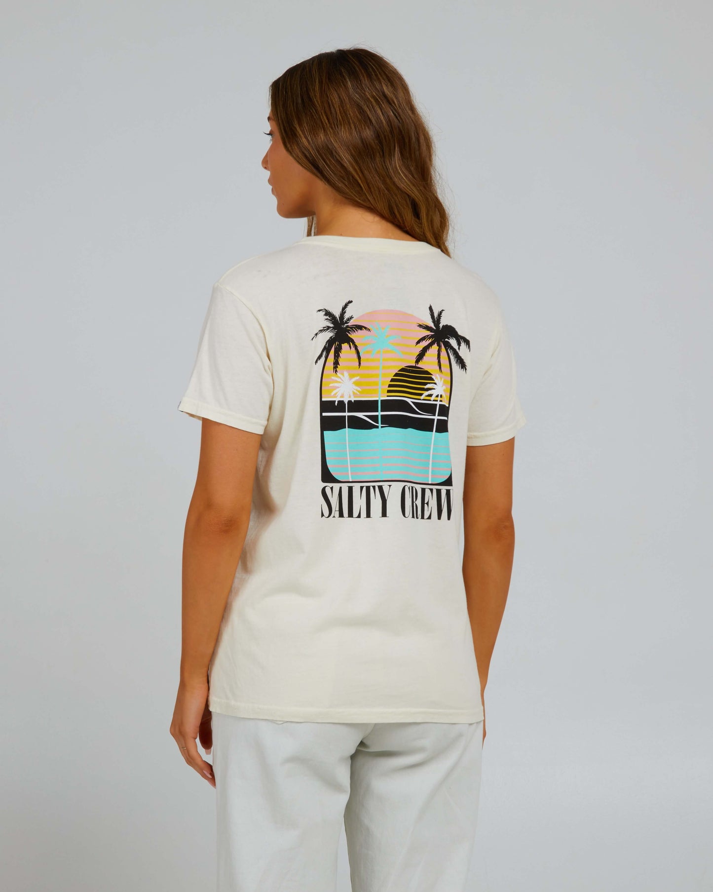 Salty Crew Vrouwen - Shades Boyfriend Tee - Uit White