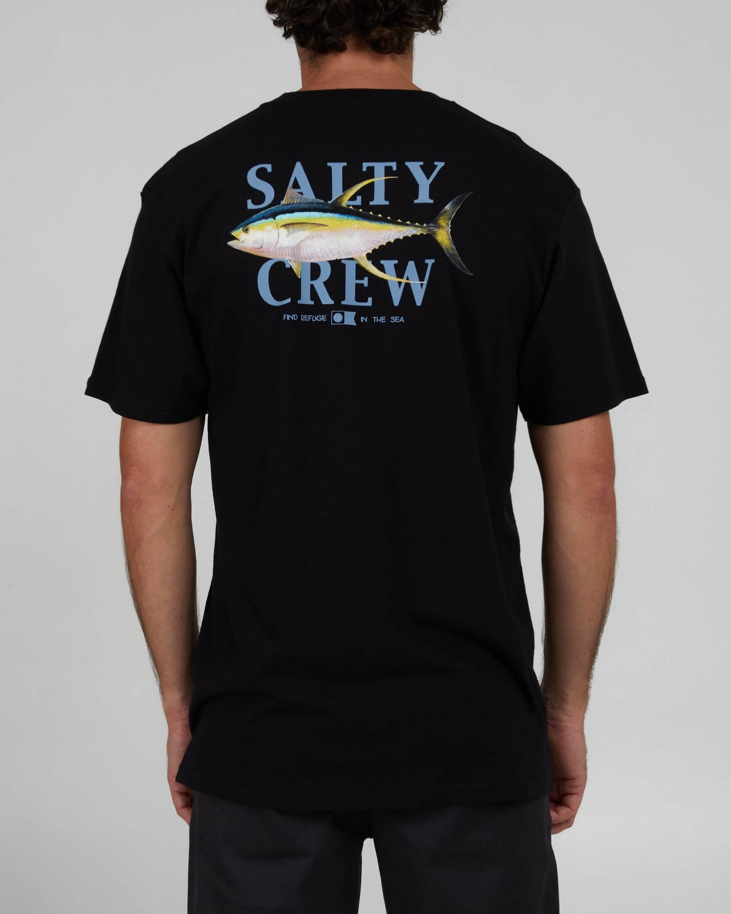 Salty Crew Homem - Yellowfin Classic S/S Tee - Black