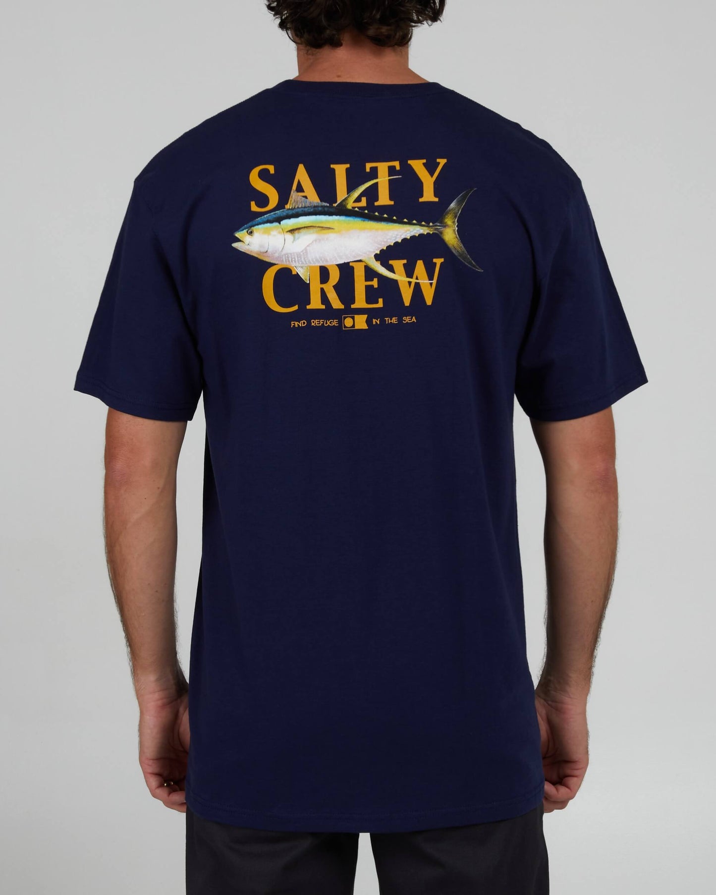 Salty Crew Heren - Geelvin Classic S/S Tee - Navy