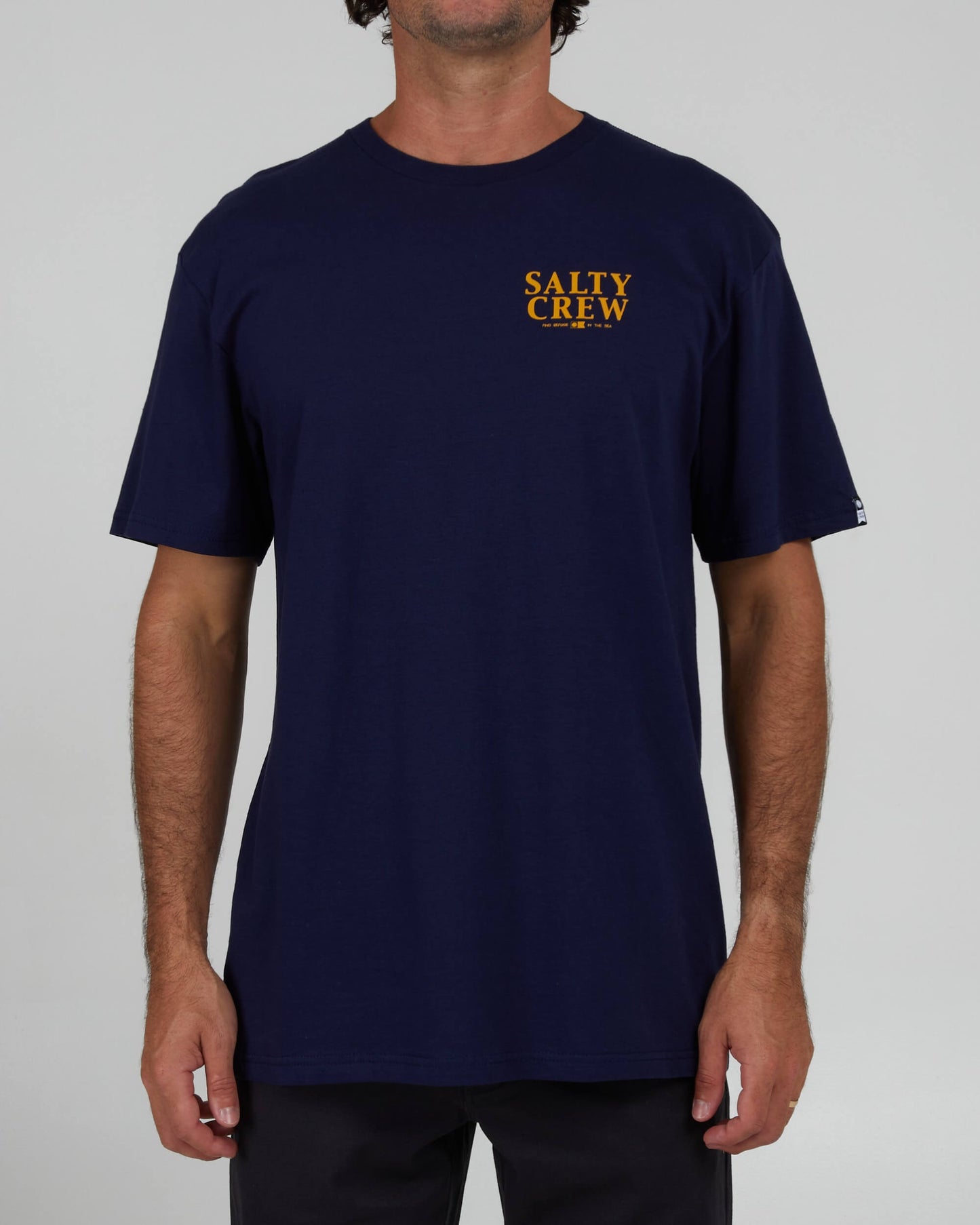 Salty Crew Uomini - Yellowfin Classic S/S Tee - Navy