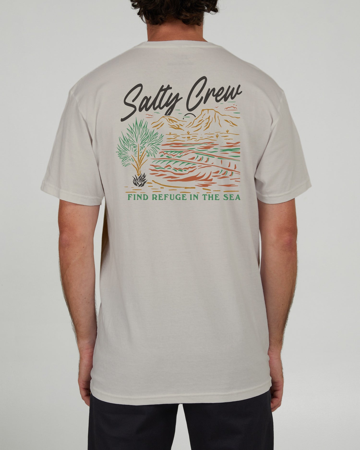 Salty Crew Uomo - Onde occidentali Premium P/E Tee - Bone