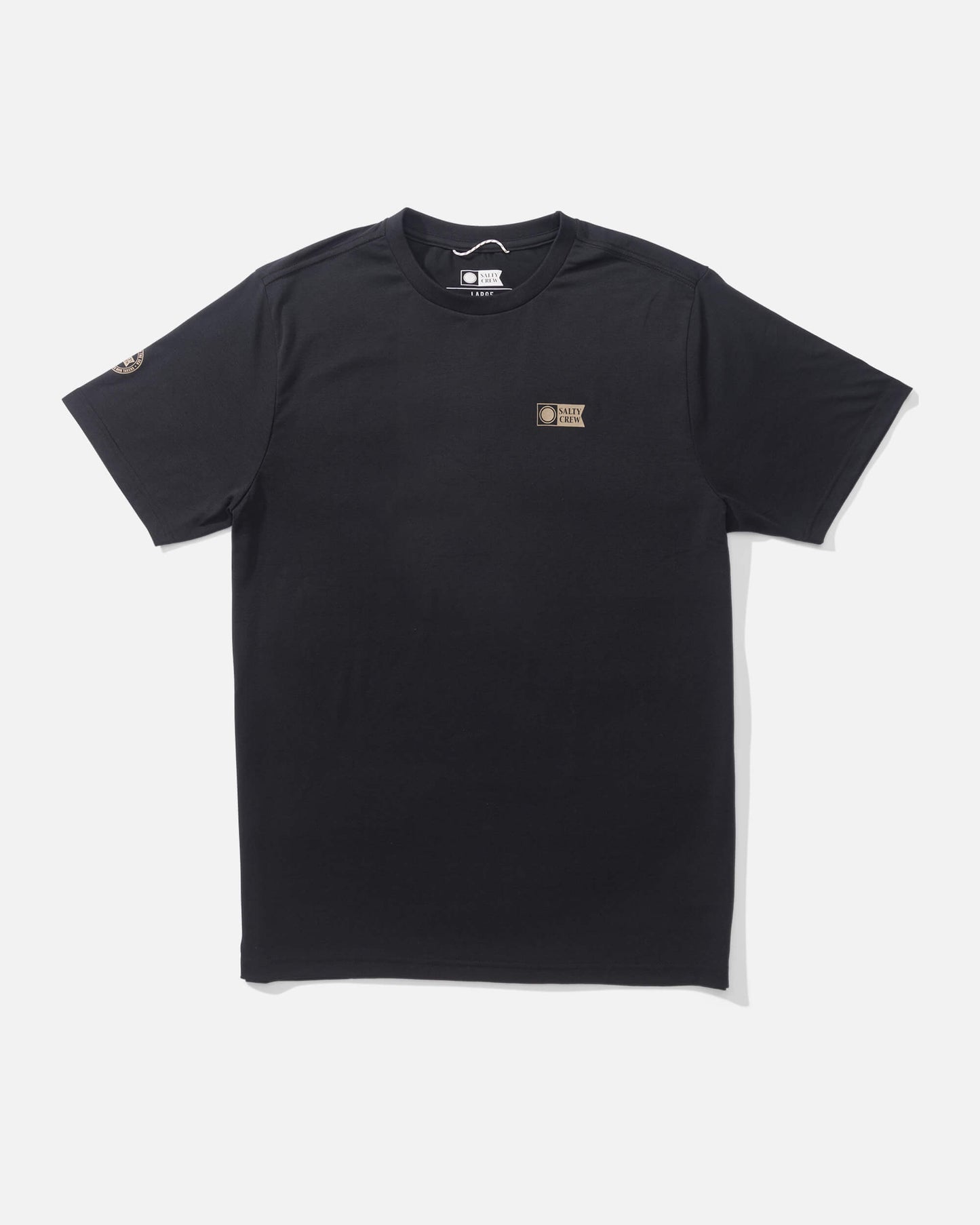 Salty crew SUN PROTECTION Alpha Crossover Ss Shirt - Black in Black