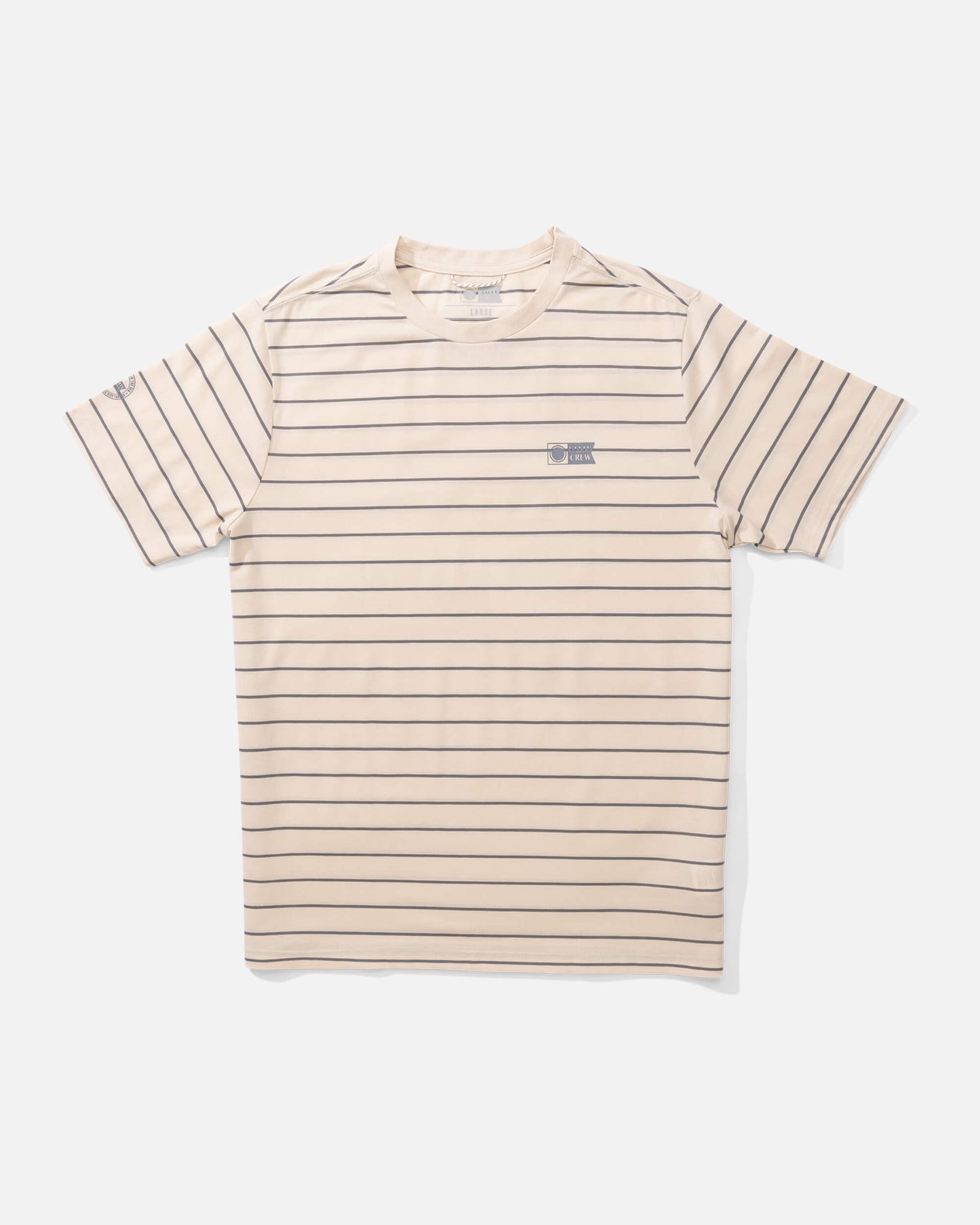 Salty crew PROTEZIONE DA SOLE Camicia Alpha Crossover Ss - Oyster in Oyster