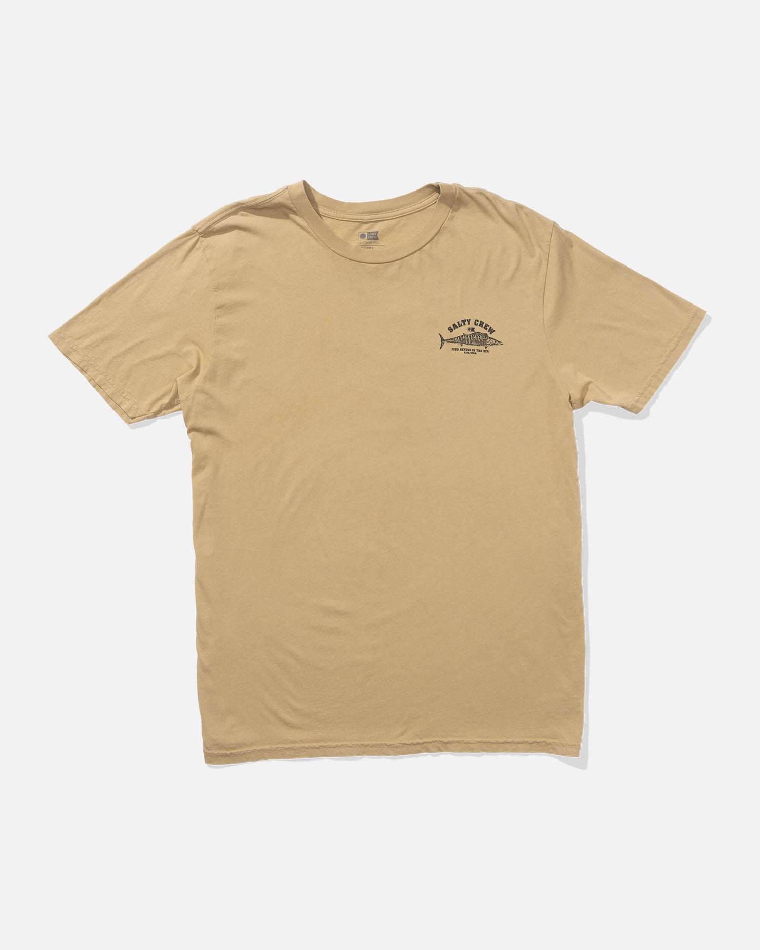 Salty crew T-SHIRTS S/S Wahoo Stamp Vintage Ss - Khaki in Khaki