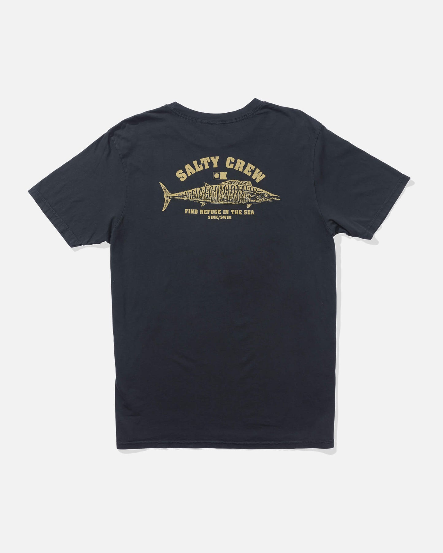 Salty crew T-SHIRTS S/S Wahoo Stamp Vintage Ss - Vintage Black in Vintage Black