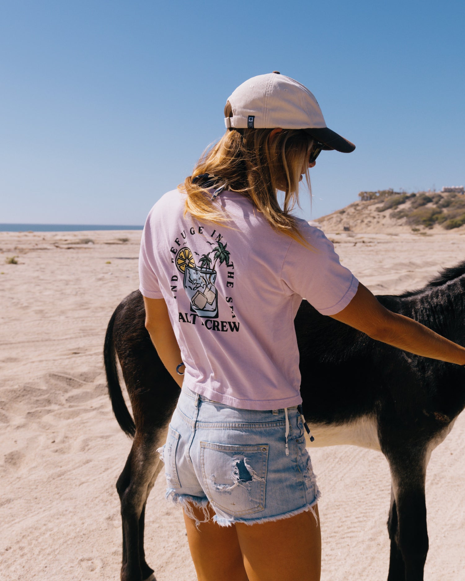 Ocean Spray Crop Tee - Pale Orchid