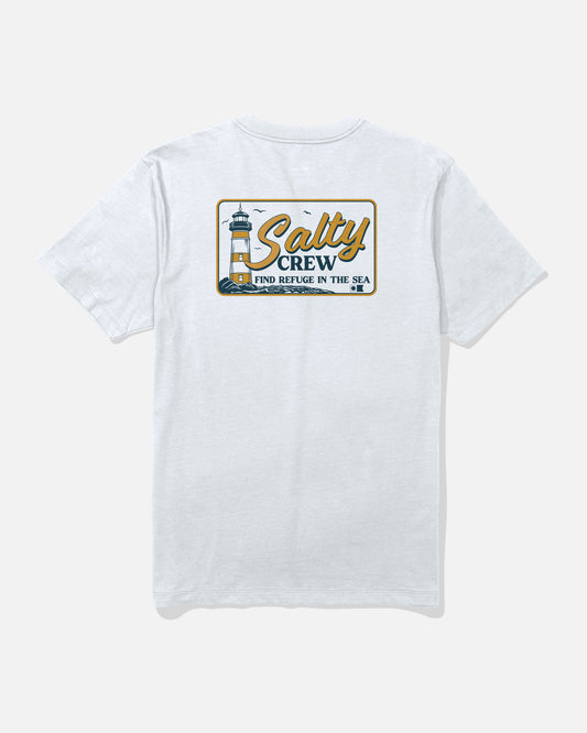 Ashore Ss Tee - White