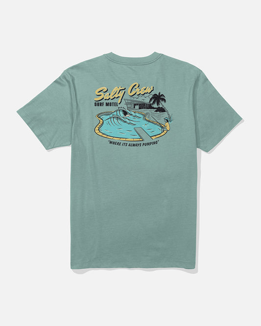 Surf Motel Ss Tee - Mackerel