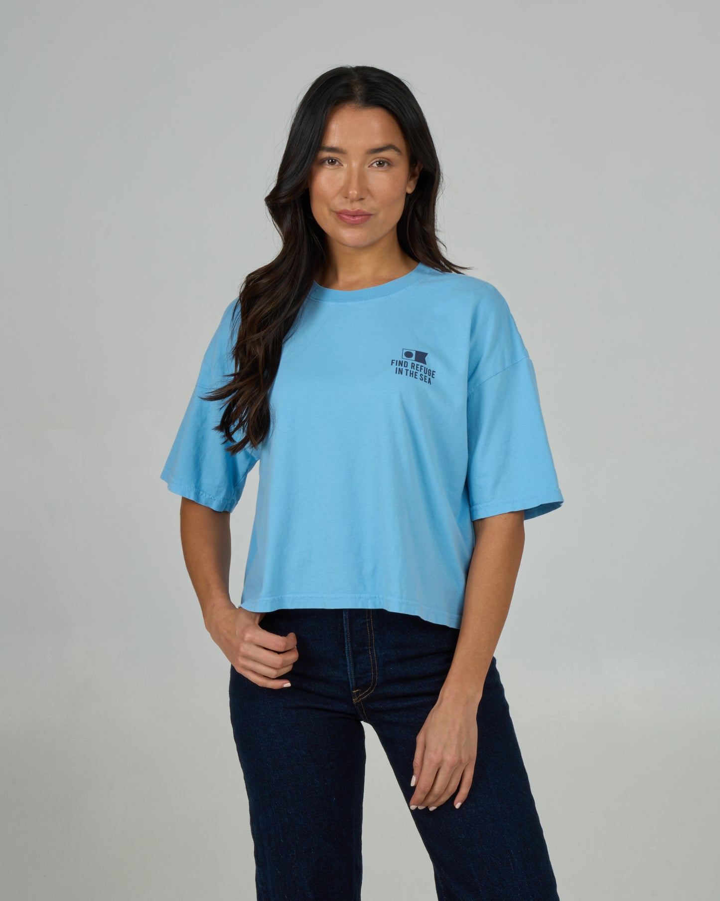 Fish Finder Skimmer Tee - Marine Blue