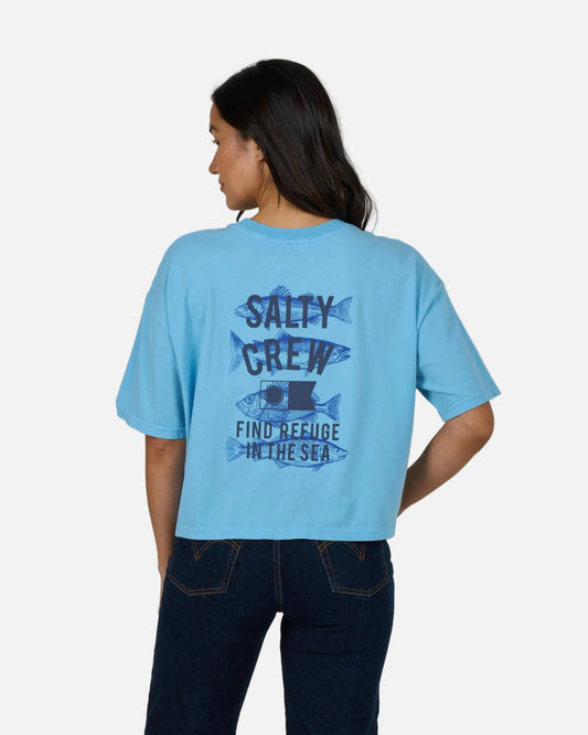 Fish Finder Skimmer Tee - Marine Blue