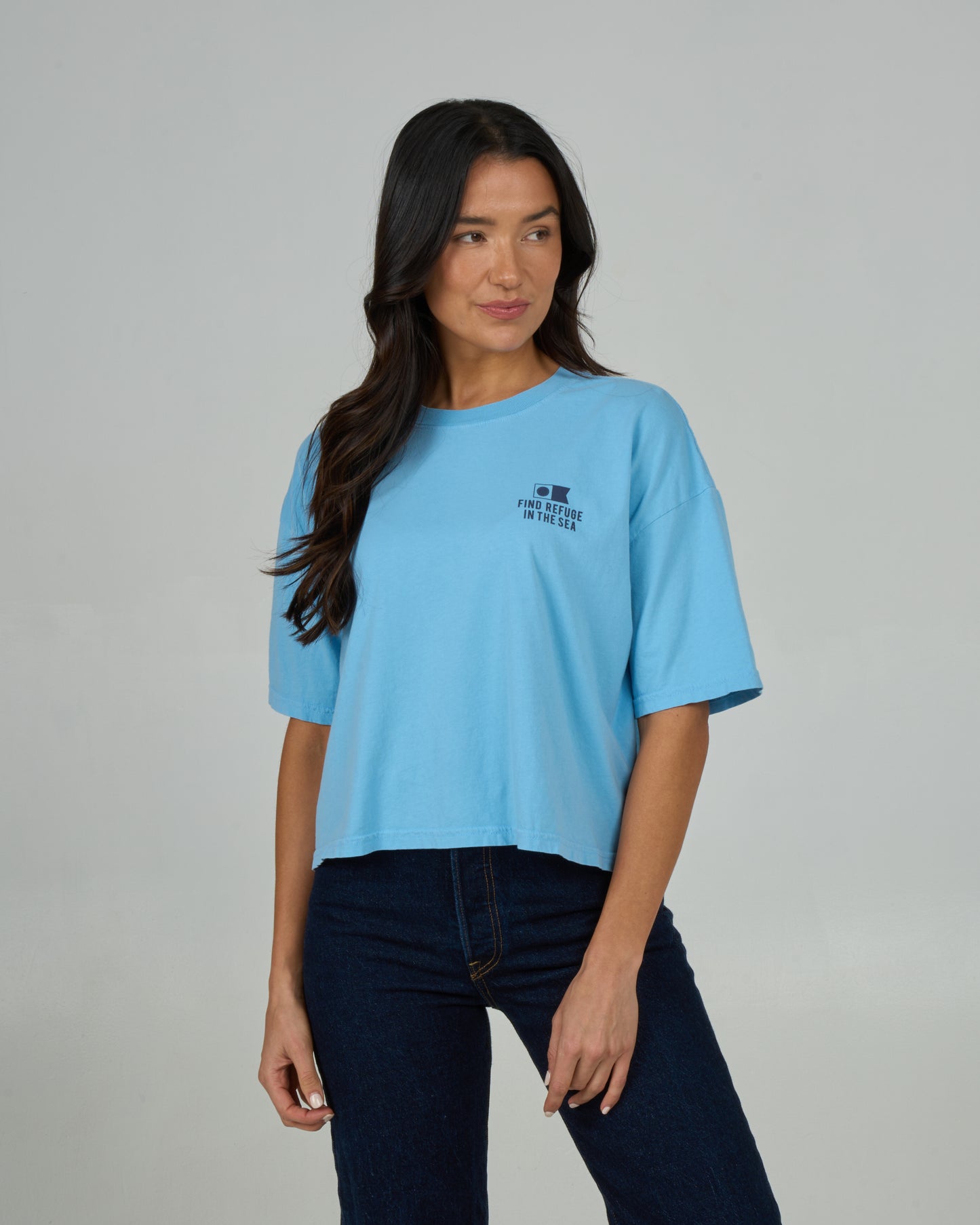 Fish Finder Skimmer Tee - Marine Blue