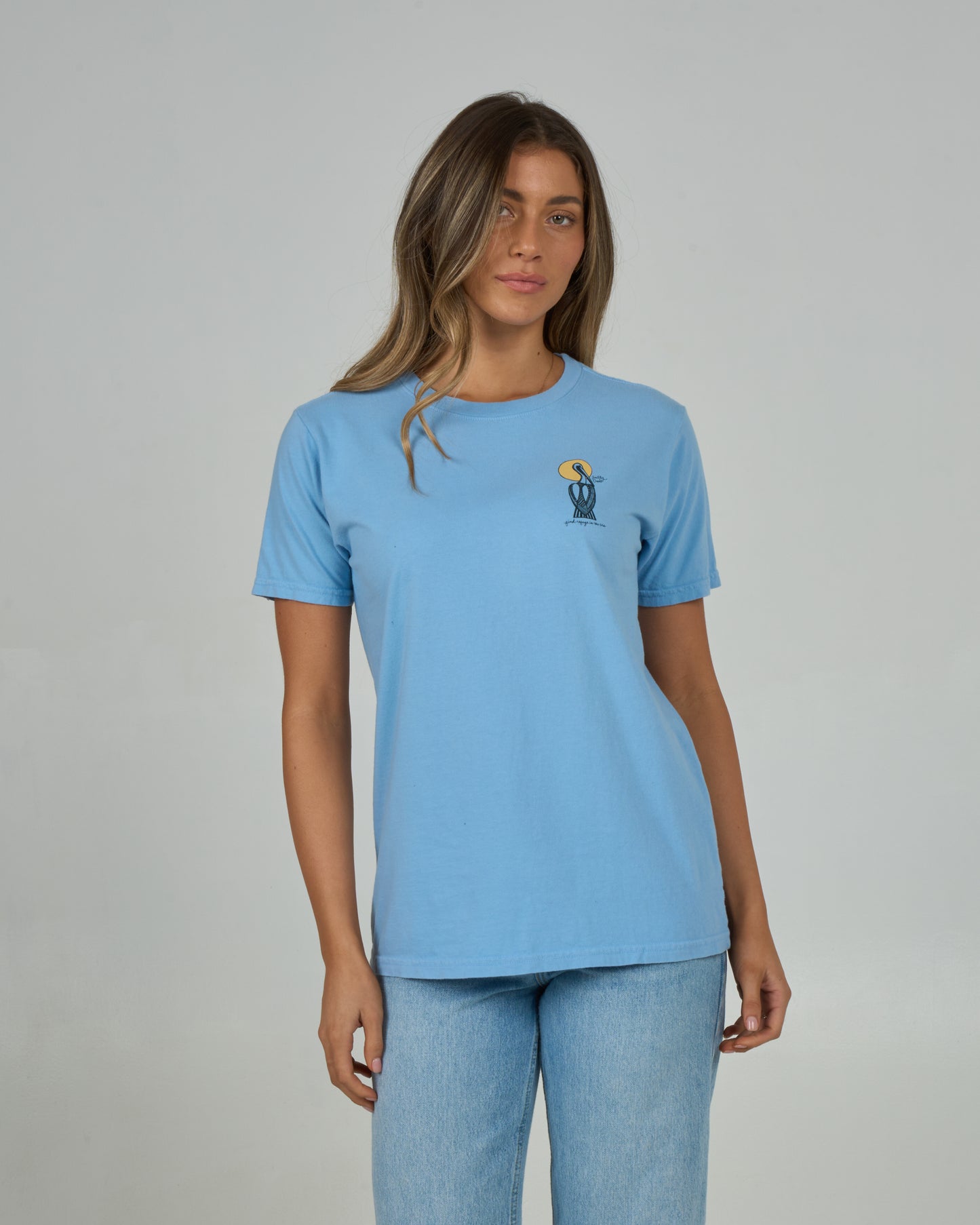 Geo Pelican B.f Tee - Marine Blue