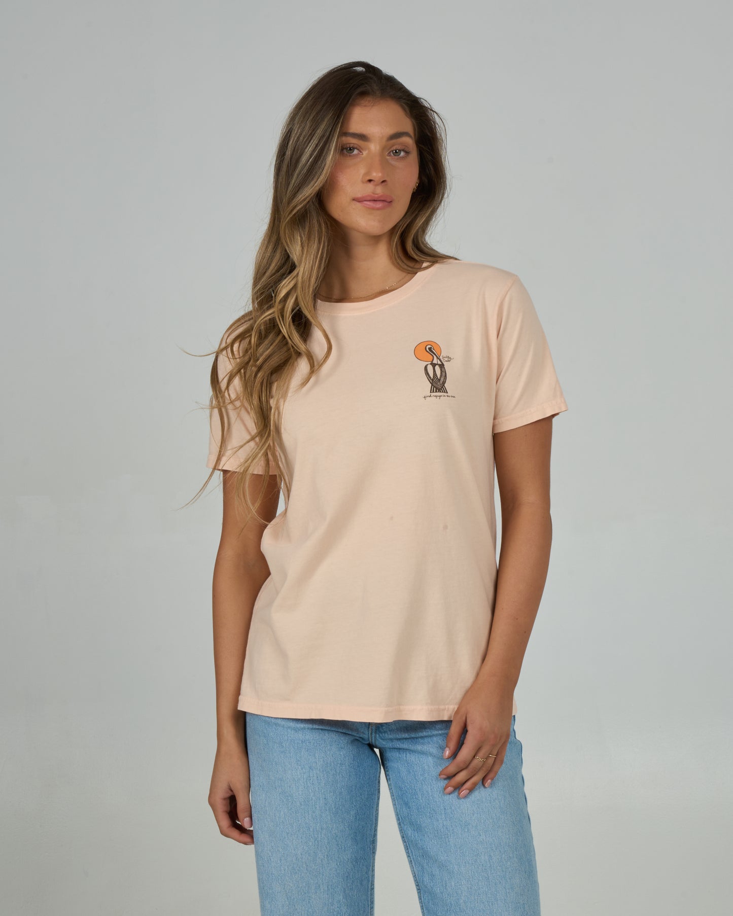 Geo Pelican B.f Tee - Peach Fizz