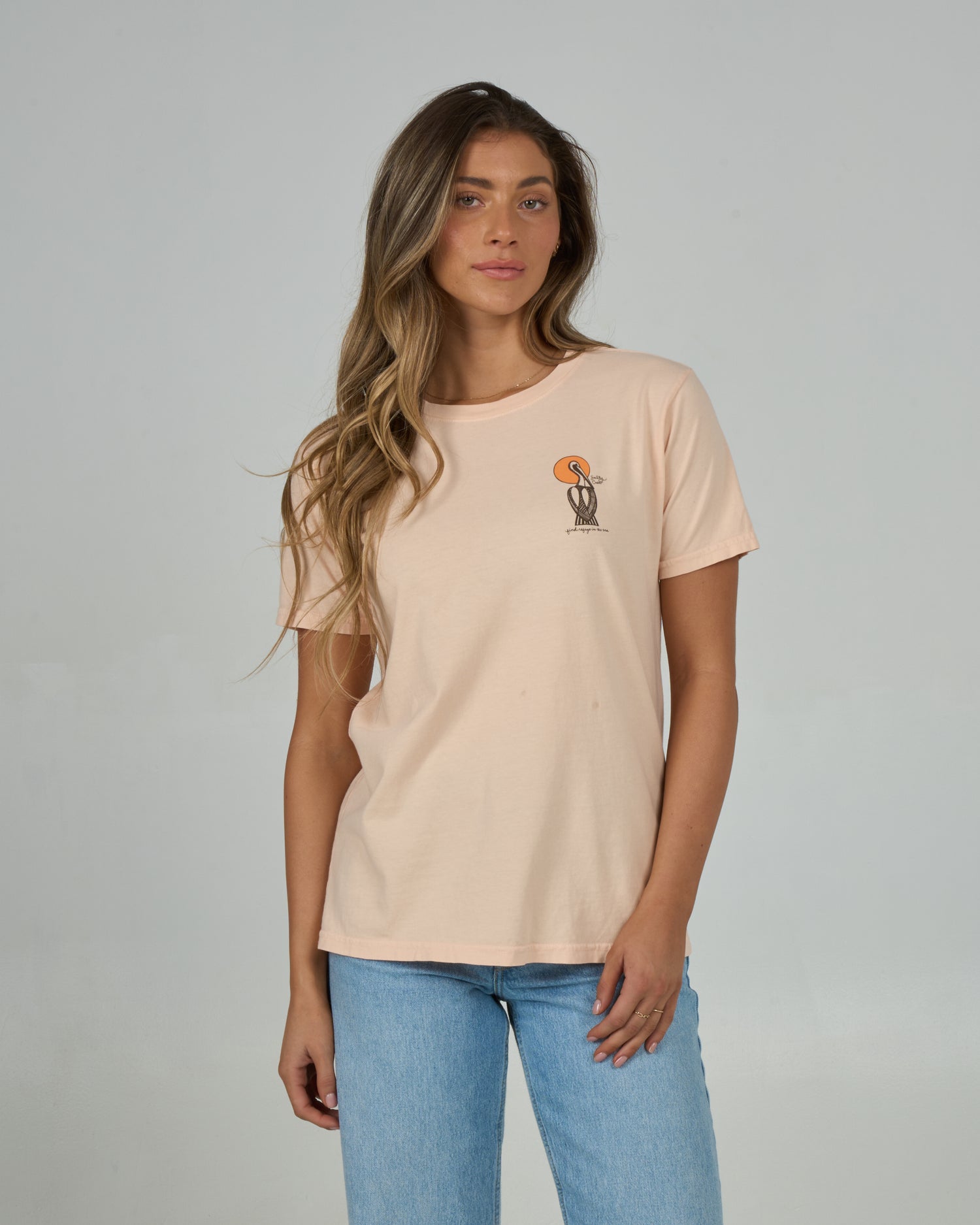 Geo Pelican B.f Tee - Peach Fizz