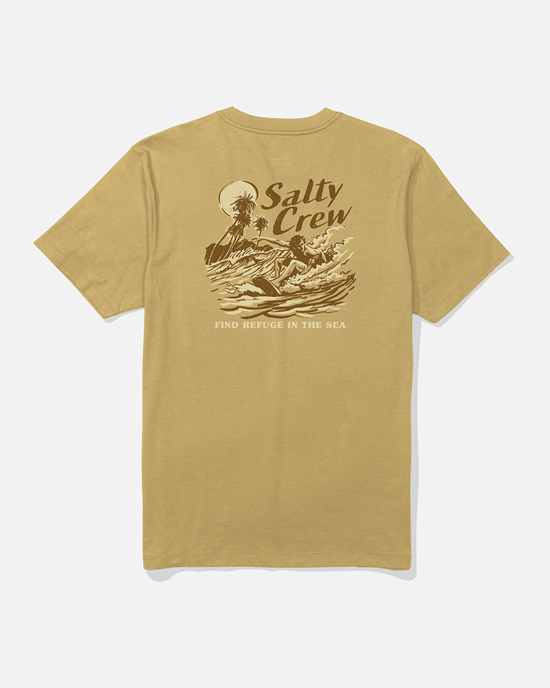 Surf Camp Ss Tee - Mineral Yellow