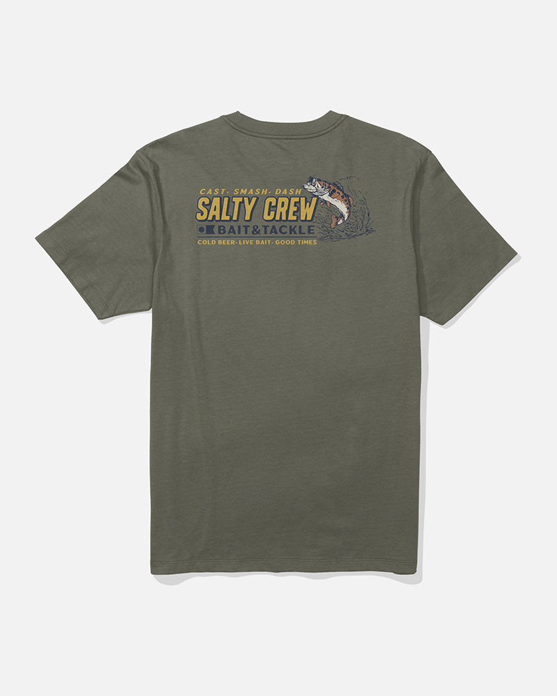 Live Bait Ss Tee - Dusty Olive
