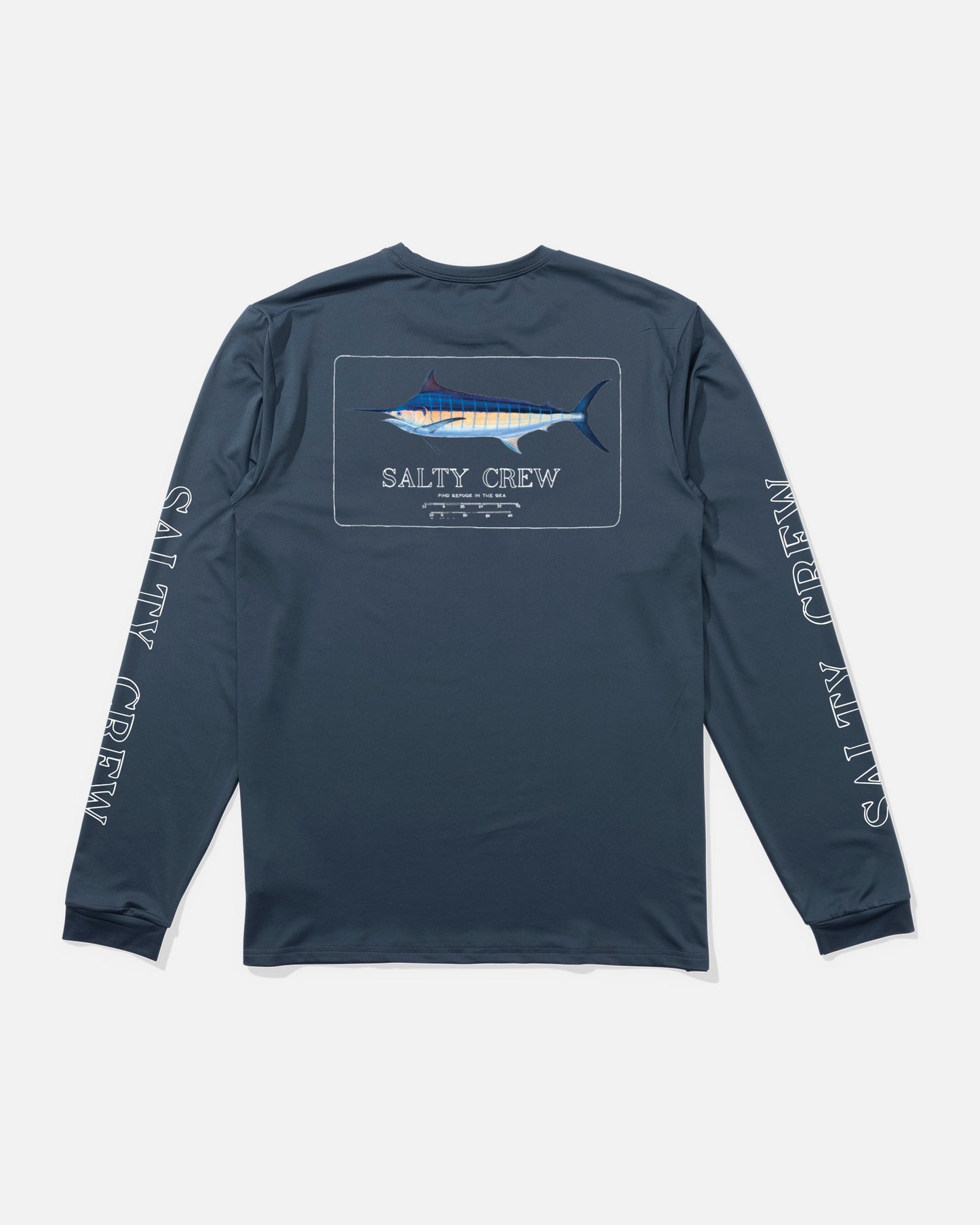 Blue Rogers Ls Tech Tee - Blue Fin